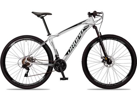 Bicicleta Dropp Aluminum Disc M Aro 29 Susp. Dianteira 24 Marchas - Branco/preto