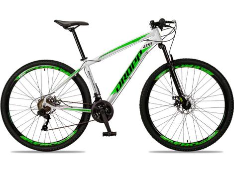 Bicicleta Dropp Aluminum Disc M Aro 29 Susp. Dianteira 24 Marchas - Branco/verde