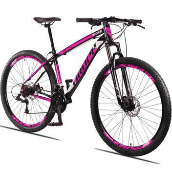 Bicicleta Dropp Race Disc H Aro 29 Susp. Dianteira 21 Marchas - Preto/rosa