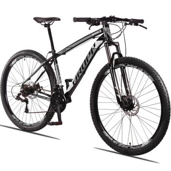 Bicicleta Dropp Race Disc H Aro Susp. Dianteira 24 Marchas - Preto/cinza