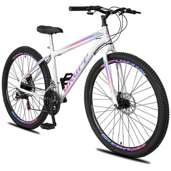 Bicicleta Dropp Sport Disc M Aro 29 Susp. Dianteira 21 Marchas - Branco/azul