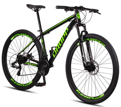 Bicicleta Dropp Sw Disc M Aro 29 Full Suspensão 24 Marchas - Preto/verde