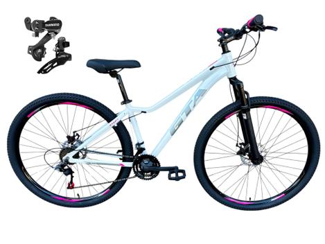 Bicicleta Gta Bike Start Plus Disc M Aro 29 Susp. Dianteira 21 Marchas - Branco/cinza