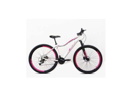Bicicleta Ksw Mwza Disc M Aro 29 Susp. Dianteira 21 Marchas - Branco/rosa