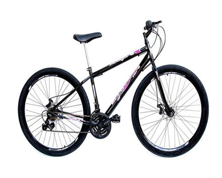 Bicicleta Ello Bike Veneza Disc M Aro 29 Rígida 21 Marchas - Preto/rosa