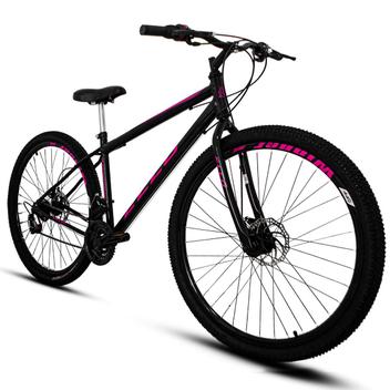 Bicicleta Ello Bike Velox Disc M Aro 29 Rígida 21 Marchas - Preto/rosa
