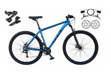 Bicicleta Gta Bike Start Plus Disc H Aro 29 Susp. Dianteira 21 Marchas - Azul/preto