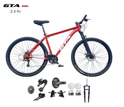 Bicicleta Gta Bike Start Plus Disc M Aro 29 Susp. Dianteira 18 Marchas - Vermelho