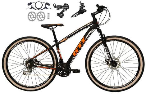 Bicicleta Gti Roma Disc H Aro 29 Susp. Dianteira 21 Marchas - Preto/laranja