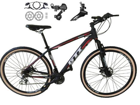 Bicicleta Gti Roma Disc H Aro 29 Susp. Dianteira 21 Marchas - Preto/vermelho