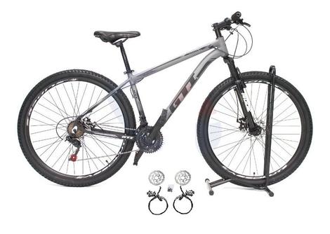 Bicicleta Gti T19 Disc H Aro 29 Susp. Dianteira 21 Marchas - Cinza/preto