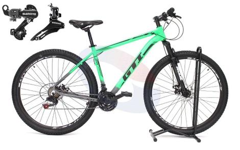 Bicicleta Gti T17 Disc M Aro 29 Susp. Dianteira 21 Marchas - Verde