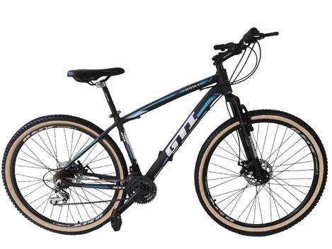 Bicicleta Gti Roma Disc M Aro 29 Susp. Dianteira 27 Marchas - Preto/azul