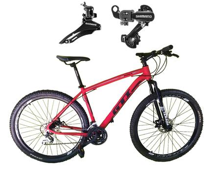 Bicicleta Gti T21 Disc M Aro 29 Susp. Dianteira 21 Marchas - Vermelho