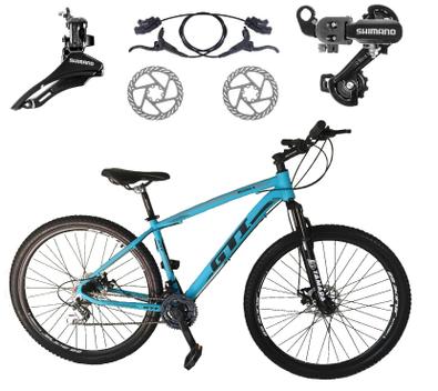 Bicicleta Gti T19 Disc H Aro 29 Susp. Dianteira 21 Marchas - Azul