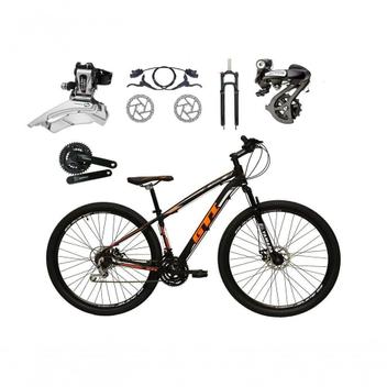 Bicicleta Gti Roma Disc H Aro 29 Susp. Dianteira 24 Marchas - Preto/laranja