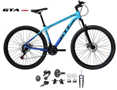 Bicicleta Gti Roma Disc M Aro 29 Susp. Dianteira 18 Marchas - Azul