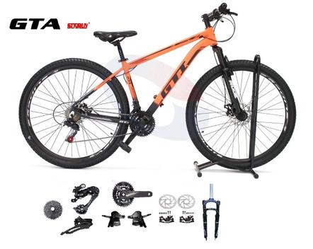 Bicicleta Gti Roma Disc M Aro 29 Susp. Dianteira 18 Marchas - Laranja/preto