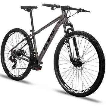 Bicicleta Gts Feel Disc M Aro 29 Susp. Dianteira 21 Marchas - Cinza/preto
