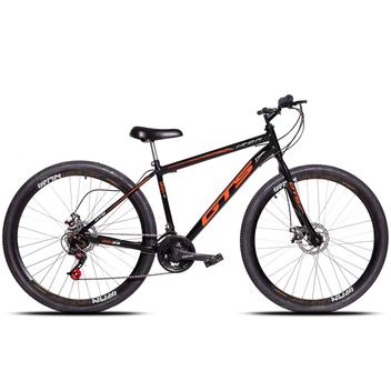 Bicicleta Gts Feel Disc M Aro 29 Susp. Dianteira 21 Marchas - Preto/laranja