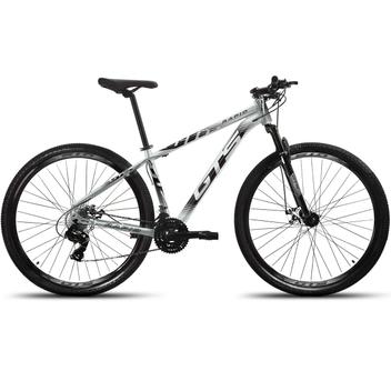 Bicicleta Gts M1 Rapid Disc H Aro 29 Susp. Dianteira 24 Marchas - Prata/preto