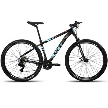Bicicleta Gts M1 Rapid Disc M Aro 29 Susp. Dianteira 24 Marchas - Azul/cinza