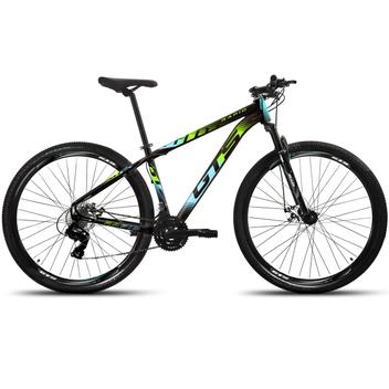 Bicicleta Gts M1 Rapid Disc M Aro 29 Susp. Dianteira 21 Marchas - Azul/verde