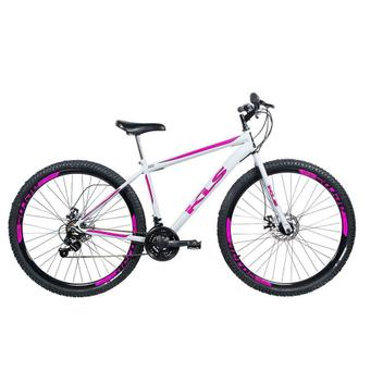 Bicicleta Kls Sport Gold Disc M Aro 29 Rígida 21 Marchas - Branco/rosa