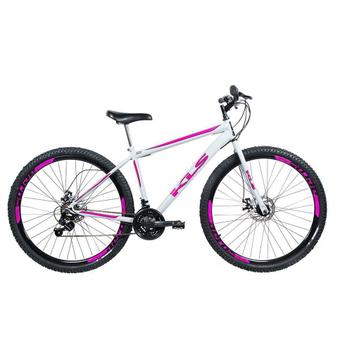 Bicicleta Kls Sport Gold Disc M Aro 29 Rígida 21 Marchas - Branco/rosa