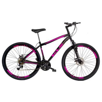 Bicicleta Kls Sport Gold Disc M Aro 29 Susp. Dianteira 21 Marchas - Preto/rosa