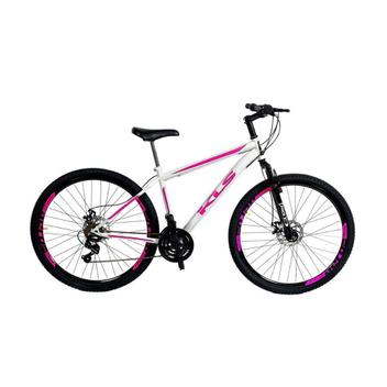 Bicicleta Kls Sport Gold Disc M Aro 29 Susp. Dianteira 21 Marchas - Branco/rosa