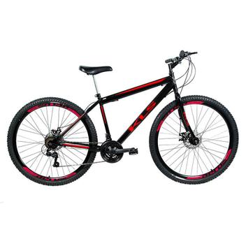 Bicicleta Kls Sport Gold Disc M Aro 29 Rígida 21 Marchas - Preto/vermelho