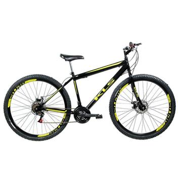 Bicicleta Kls Sport Gold Disc M Aro 29 Rígida 21 Marchas - Preto/amarelo