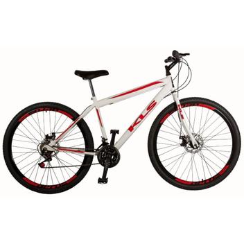 Bicicleta Kls Sport Gold Disc M Aro 29 Rígida 21 Marchas - Branco/vermelho
