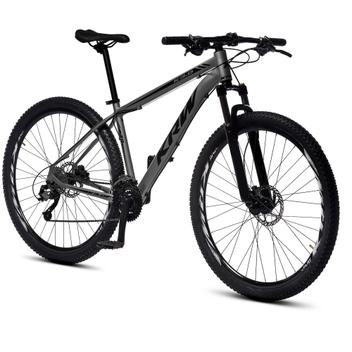 Bicicleta Krw S36 Aro 29 Susp. Dianteira 24 Marchas - Prata/preto