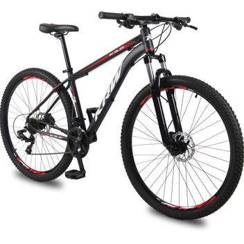 Bicicleta Krw S36 Aro 29 Susp. Dianteira 24 Marchas - Preto/vermelho