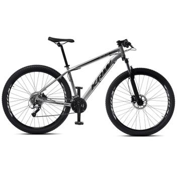 Bicicleta Krw S46 Aro 29 Susp. Dianteira 24 Marchas - Prata/preto