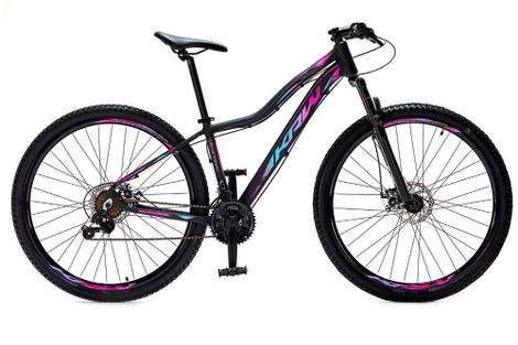 Bicicleta Krw X32 Disc M Aro 29 Susp. Dianteira 24 Marchas - Preto/rosa/azul