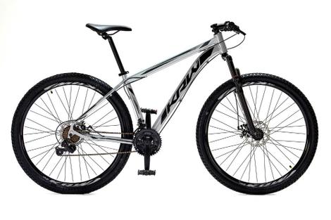 Bicicleta Krw S1 Aro 29 Susp. Dianteira 24 Marchas - Prata/preto