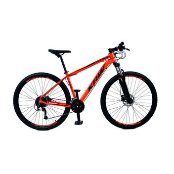 Bicicleta Krw R8 Aro 29 Susp. Dianteira 27 Marchas - Laranja/preto