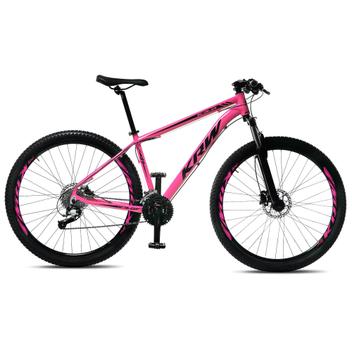 Bicicleta Krw R8 Aro 29 Susp. Dianteira 27 Marchas - Rosa/preto