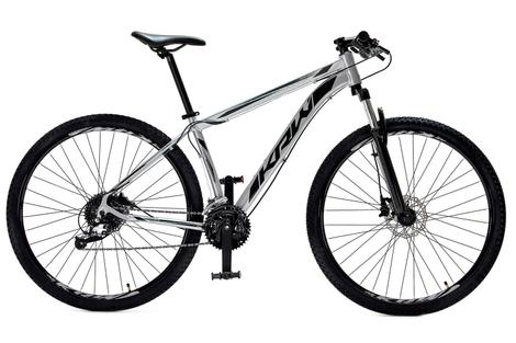 Bicicleta Krw S9 Aro 29 Susp. Dianteira 27 Marchas - Prata/preto