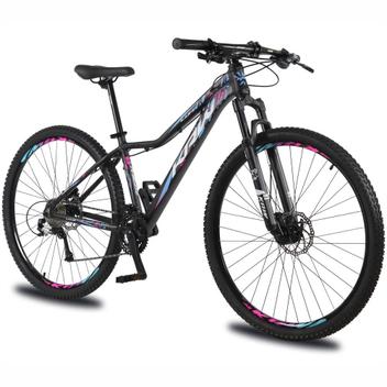 Bicicleta Krw Kr6 Aro 29 Susp. Dianteira 27 Marchas - Preto/rosa