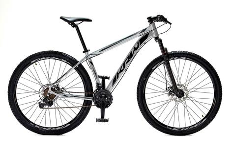 Bicicleta Krw Tz-21 Disc M Aro 29 Susp. Dianteira 21 Marchas - Prata/preto