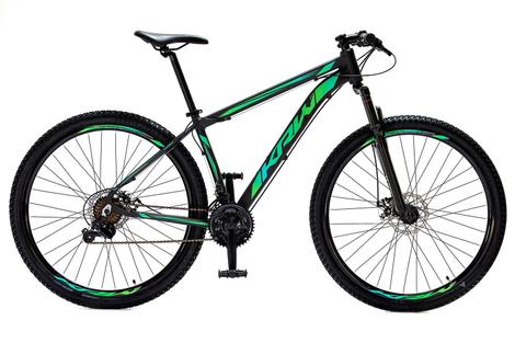 Bicicleta Krw S4 Aro 29 Susp. Dianteira 24 Marchas - Preto/verde