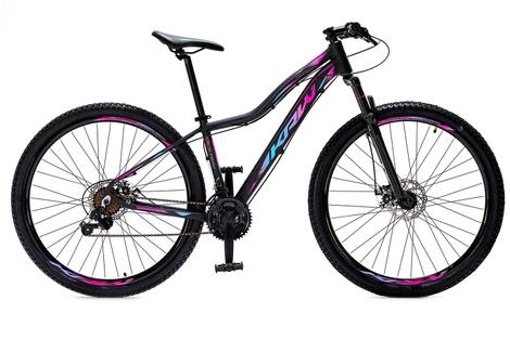 Bicicleta Krw Tz-15 Aro 29 Susp. Dianteira 21 Marchas - Preto/rosa