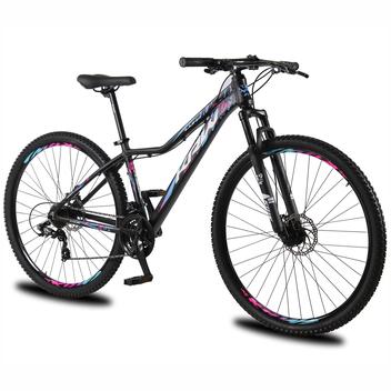 Bicicleta Krw Kr9 Aro 29 Susp. Dianteira 24 Marchas - Preto/rosa