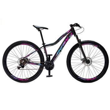 Bicicleta Krw Sx38 Aro 29 Susp. Dianteira 21 Marchas - Azul/preto/rosa