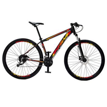 Bicicleta Krw Sx33 Disc H Aro 29 Susp. Dianteira 24 Marchas - Amarelo/vermelho