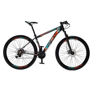 Bicicleta Krw Sx29 Aro 29 Susp. Dianteira 24 Marchas - Azul/laranja